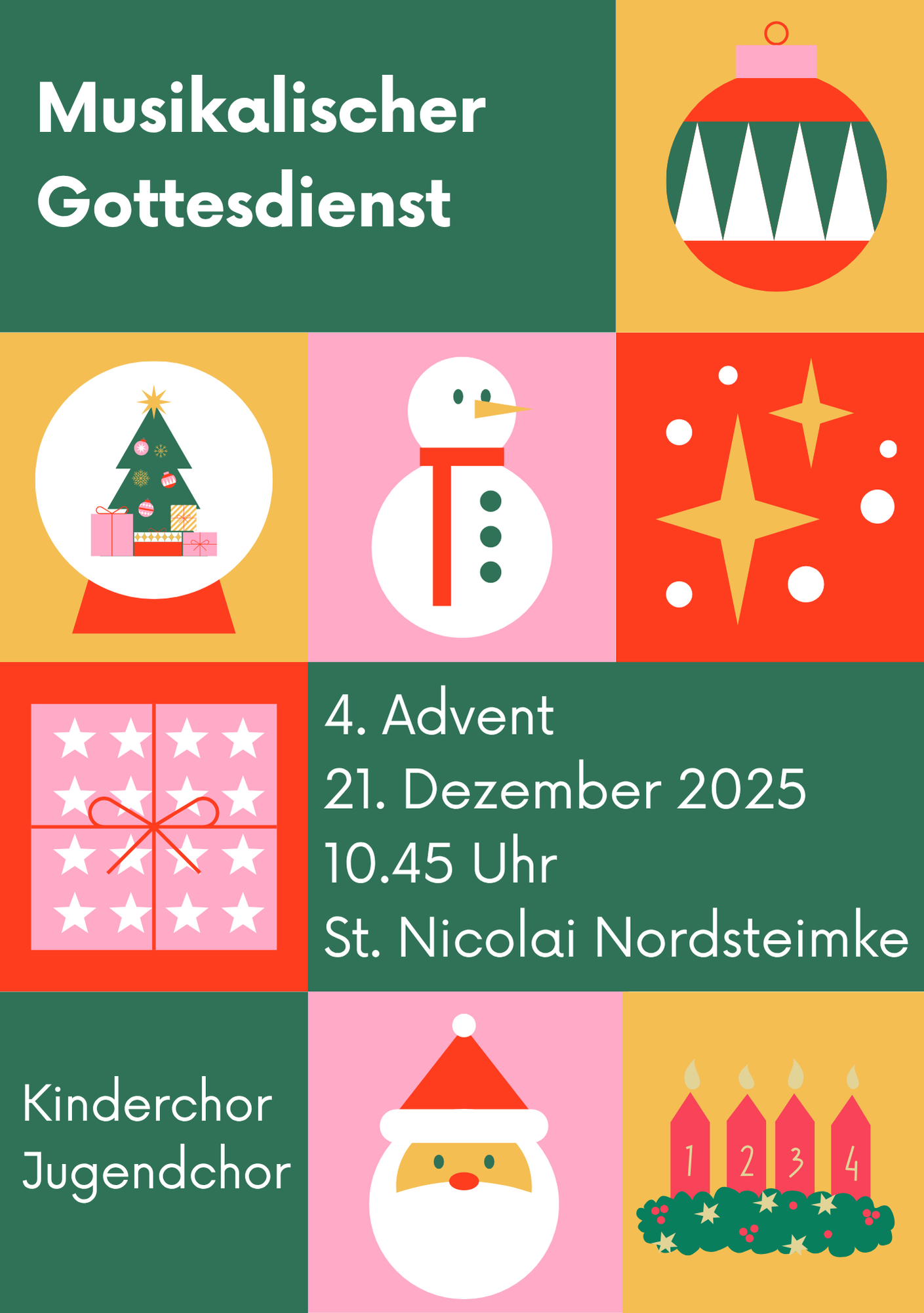 Musikalischer Gottesdienst zum 4. Advent in Nordsteimke