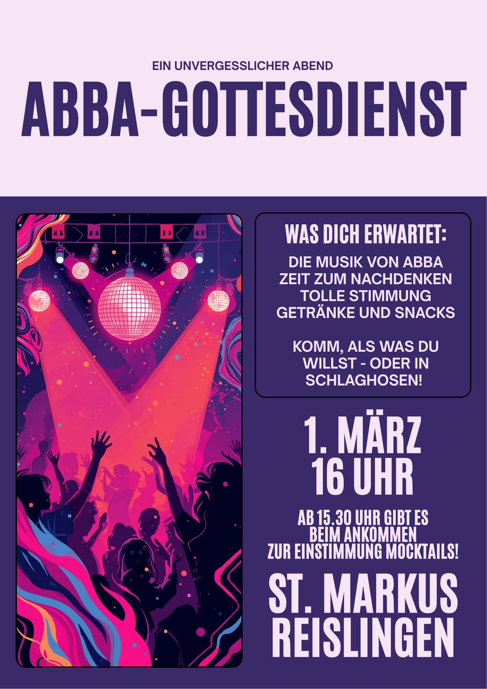 Abba-Gottesdienst in Reislingen